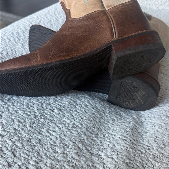 Handmade in USA Justin Women’s Two-Tone Western Cowboy Boots Size 9 C - Picture 8 of 9